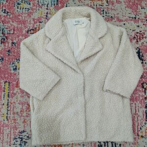 Chic Cream Kids Pea Coat